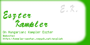 eszter kampler business card